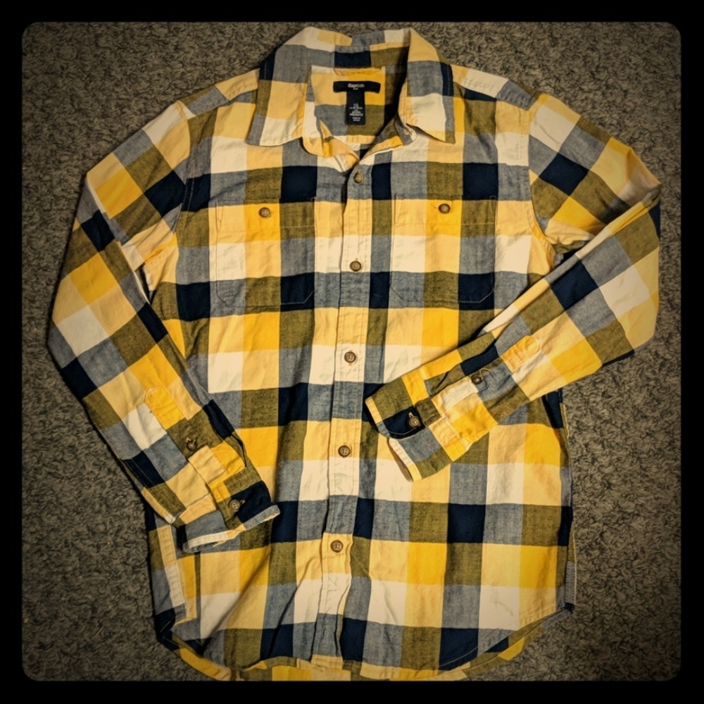 Gap Kids plaid shirt size large